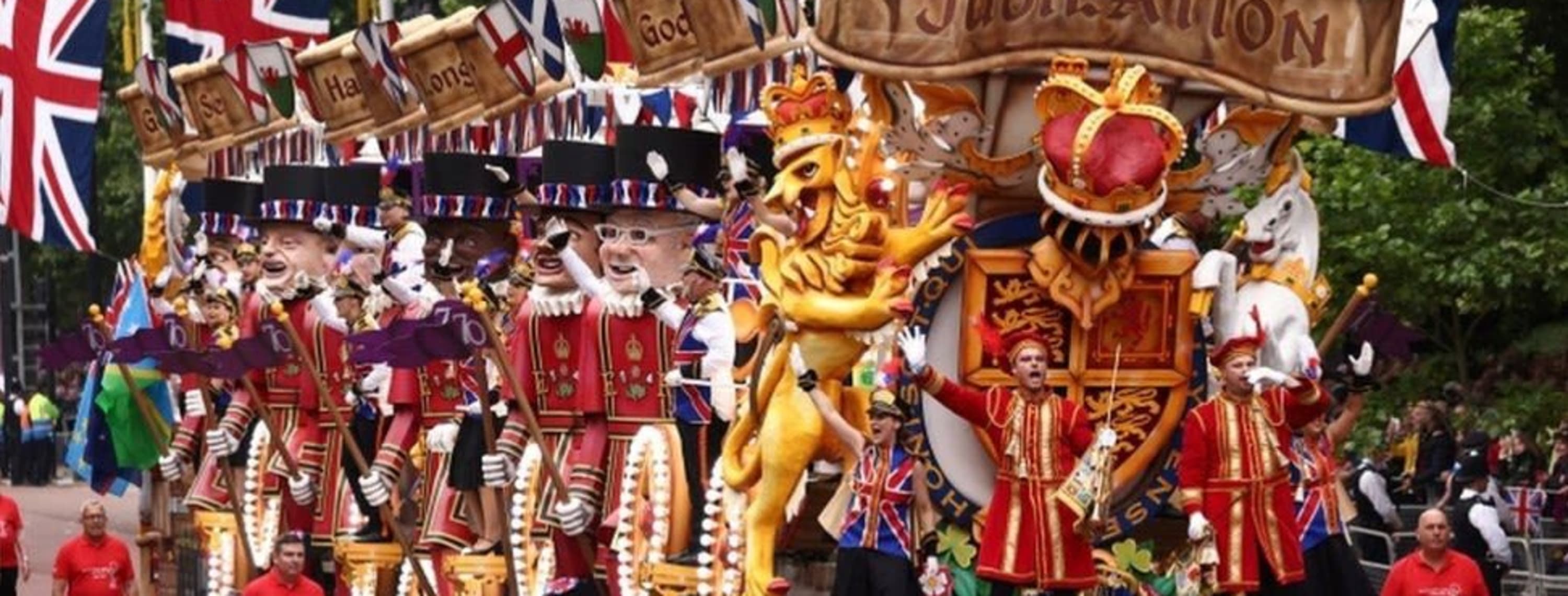 Jubilation, the Queen&#39;s Platinum Jubilee Pageant Cart
