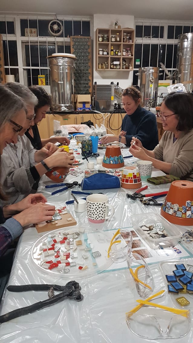 Beginners mosaic making