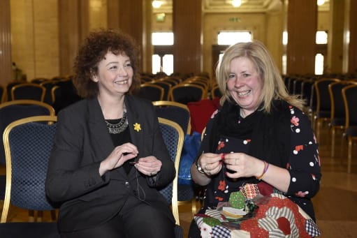 Carál Ní Chuilín at NI Big Sock launch