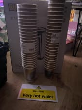 Hot water urn at Arria Voices