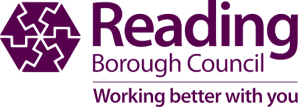 Logo: Reading Borough Council. Working better with you