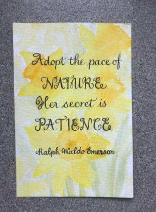 Calderdale Calligraphers postcard